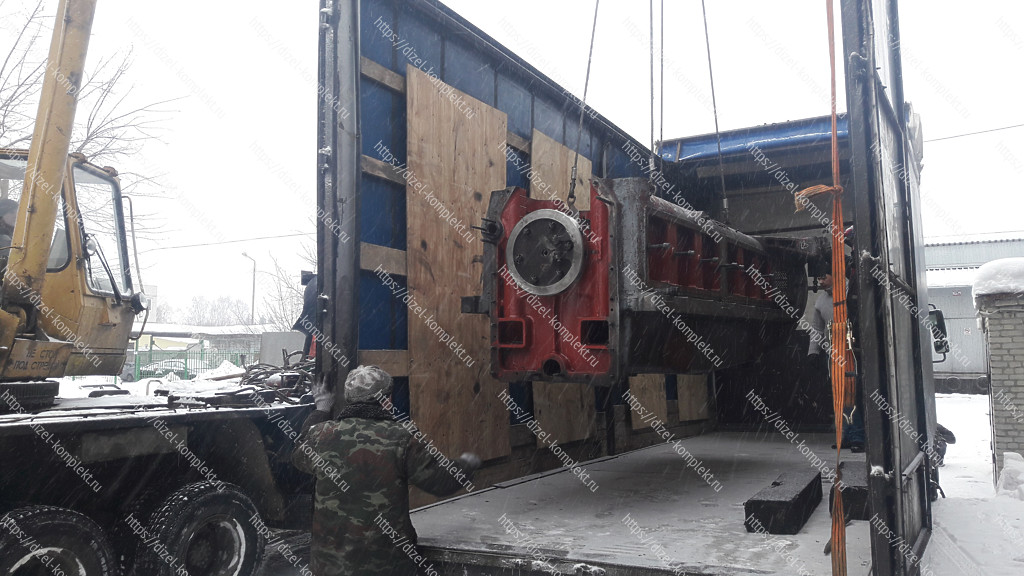 Отправка рамы дизеля Д50 с валом 1-ПД4А.05.01