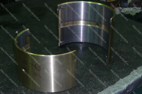 Вкладыш коренной 1,2,3,5 и 6 опро (половинка) 1-ПД402.005-2